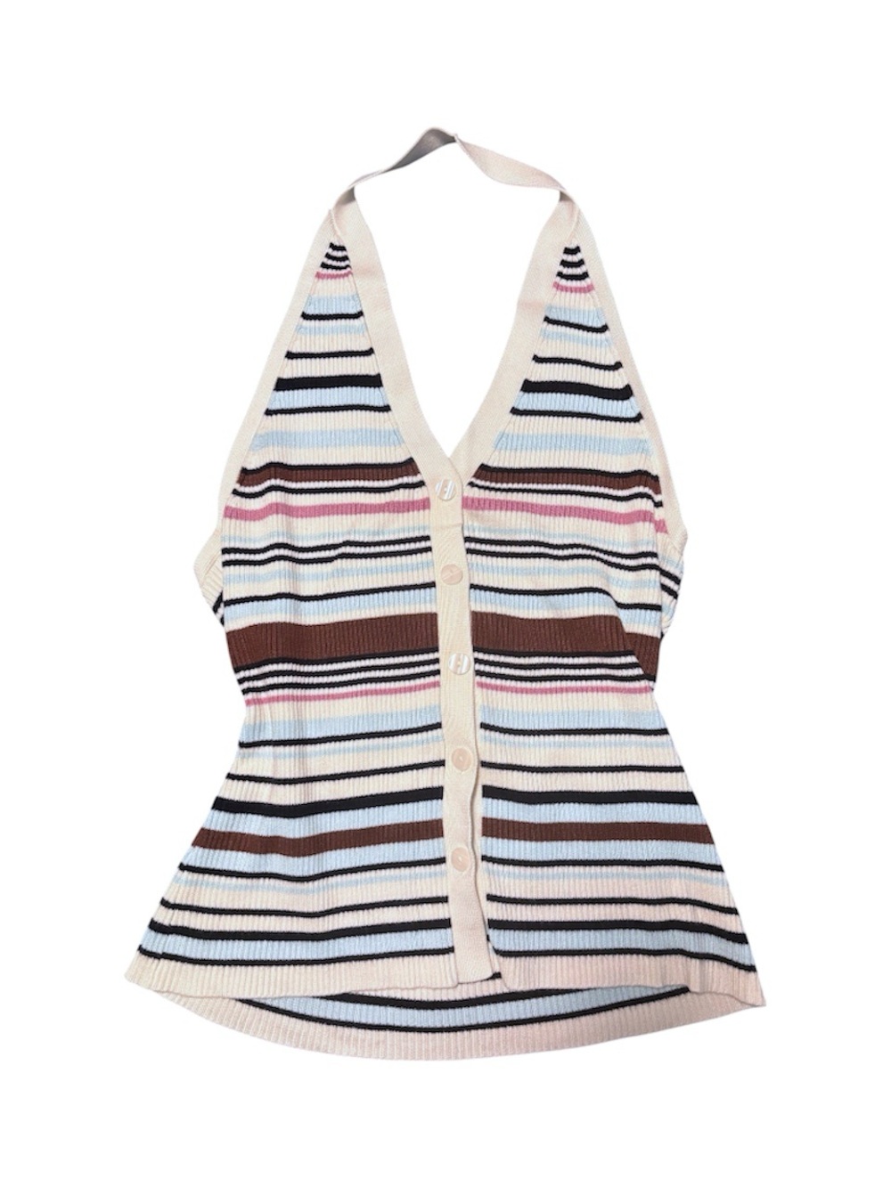 Abercrombie and Fitch Multi-colored knit Halter Top